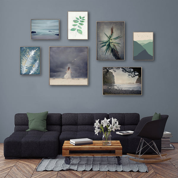 Calm, Mixed Gallery Wall - 7x Art prints