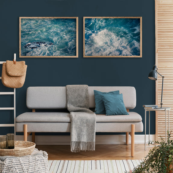 Infinite Blue - 2x Large Art prints, set 2