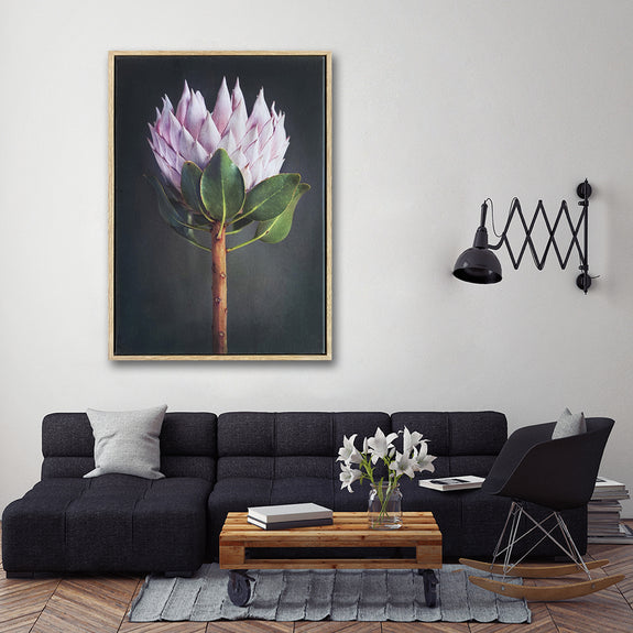 King on Gray 1 - 100x150cm Art print