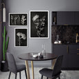 Monochrome Pins - 3x Art Prints, mixed sizes