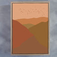 Colour Field Landscape - 2x A2 Art Prints, Warm