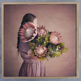 Protea Girl - 2x Square Art prints