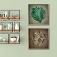 The Secret Garden - 2x Square Art prints, Earth & Emerald