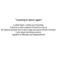 Learning to Dance again Art print