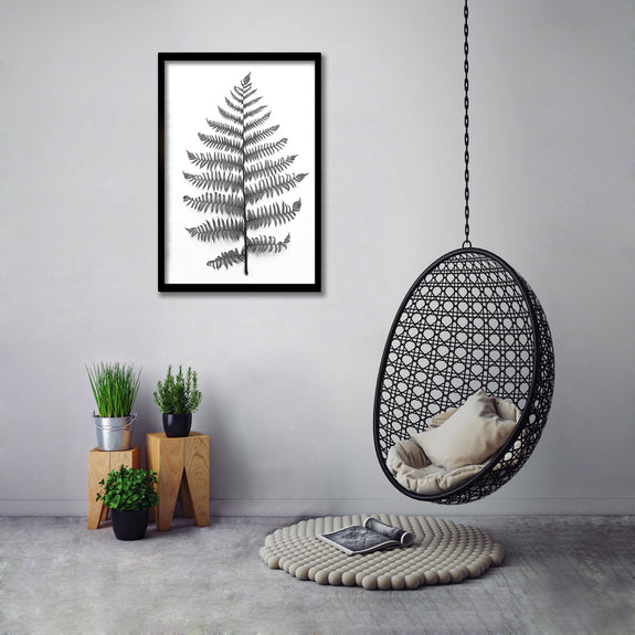 Black and White Greenery - 1x Large Art print