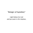 Bringer of Sunshine Art print