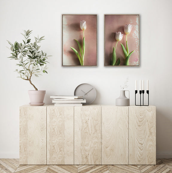 Watercolour Wash Tulips - 2x A2 Art prints