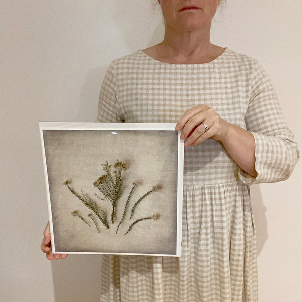 Print Sale - Fynbos on Linen 4 - 30x30cm - Unframed