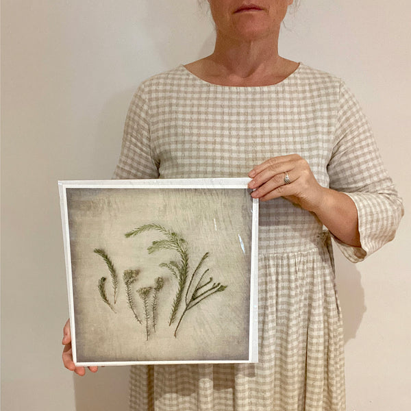 Print Sale - Fynbos on Linen 5 - 30x30cm - Unframed