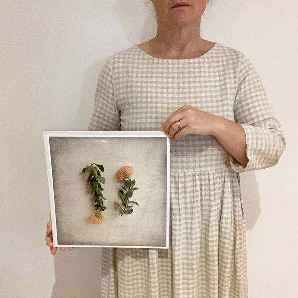Print Sale - Fynbos on Linen 6 - 30x30cm - Unframed