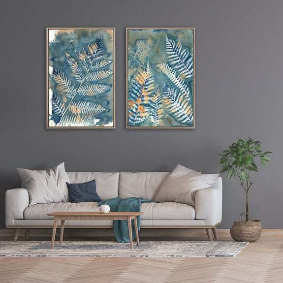 Botany Blue - 2x Large Art prints, set 1