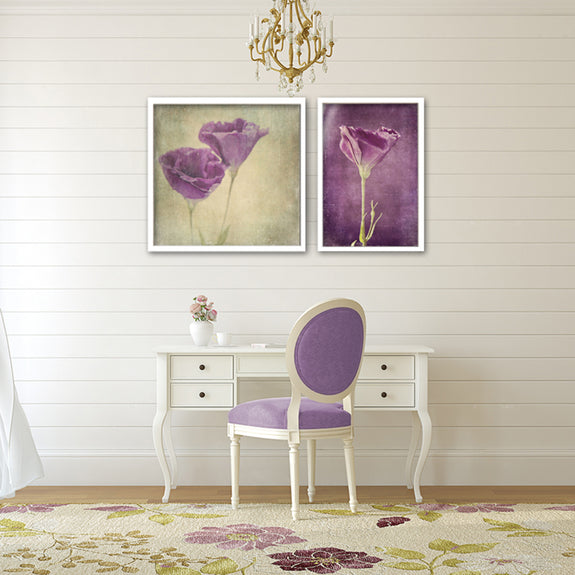 Purple Floral - 2x Large Art prints