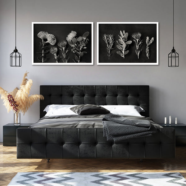 Monochrome Pins - 2x Large Art prints, set 1