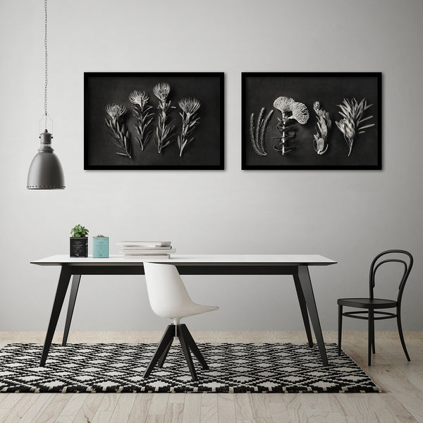 Monochrome Pins - 2x Large Art prints, set 2