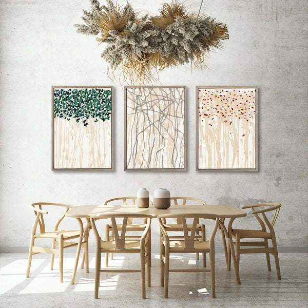 Seasonal Trees - 3x A2 Art Prints