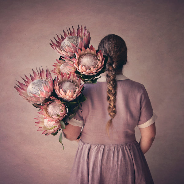 Protea Girl Art print