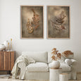 Earthy Ferns - 2x Large Art prints, set 2
