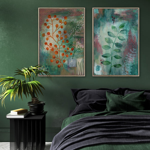 Flourish - 2x Large Art prints, set 6