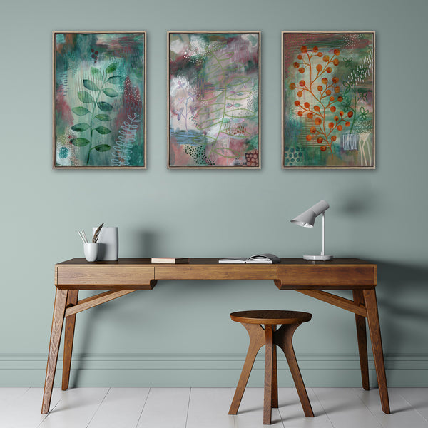 Flourish - 3x A2 Art Prints, set 1