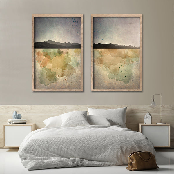 Horizon, Mountain set - 2x Large Art prints