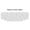 Silence of the Fallen Art print
