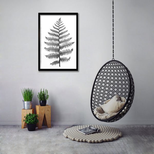 Black and White Greenery - 1x Large Art print